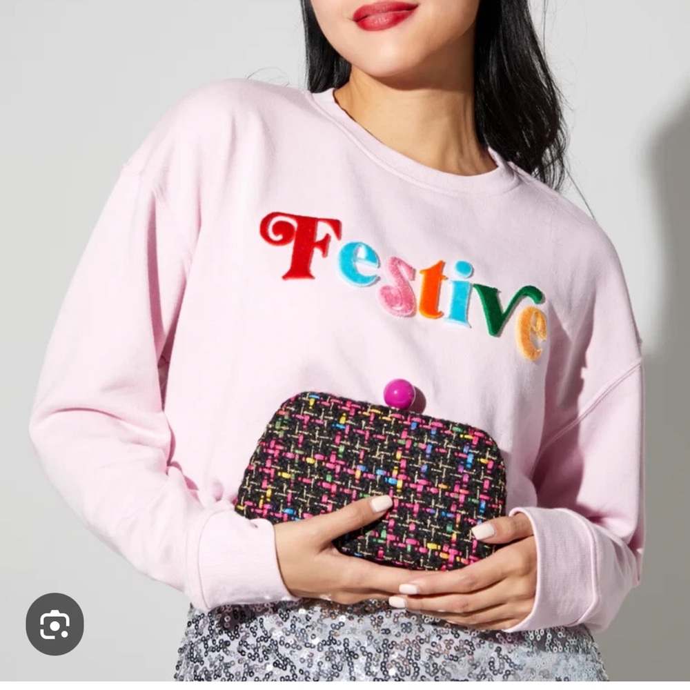 Pink Festive Sweatshirt shiraleah